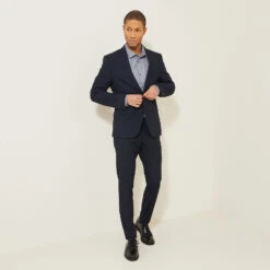 Chemise Slim Sans Repassage Unie Coton -Men's Clothing Soldes Boutique 1003064 11803 V6