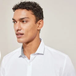 Chemise Regular Unie Coton Biologique 12 Chemise Regular Unie Coton Biologique -Men's Clothing Soldes Boutique 1003066 10000 V4