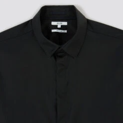 Chemise Slim Unie Coton Biologique Satin 17 Chemise Slim Unie Coton Biologique Satin -Men's Clothing Soldes Boutique 1003070 18000 V8