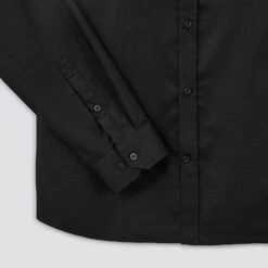 Chemise Slim Unie Stay White/black Coton -Men's Clothing Soldes Boutique 1003072 18000 V9