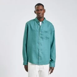 Chemise Regular Unie Lin