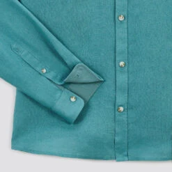 Chemise Regular Unie Lin -Men's Clothing Soldes Boutique 1003074 16069 V9