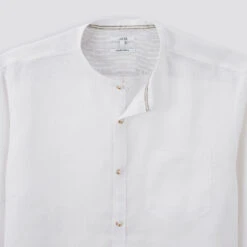 Chemise Regular Col Mao Unie Lin -Men's Clothing Soldes Boutique 1003076 10000 V8