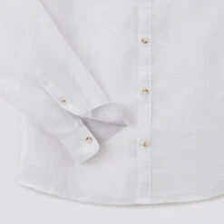 Chemise Regular Col Mao Unie Lin -Men's Clothing Soldes Boutique 1003076 10000 V9