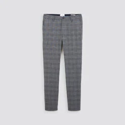 Pantalon Chino Slim à Carreaux -Men's Clothing Soldes Boutique 1003080 19900 V11