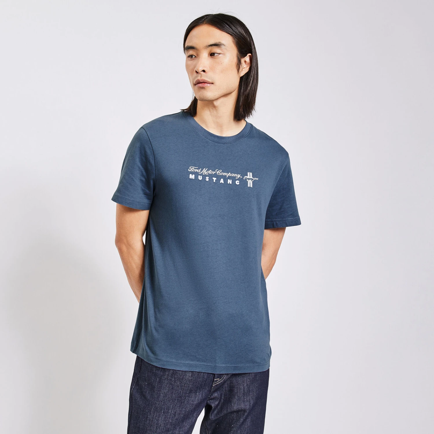 Tee-shirt Manches Courtes Imprimé Mustang 1 Tee-shirt Manches Courtes Imprimé Mustang