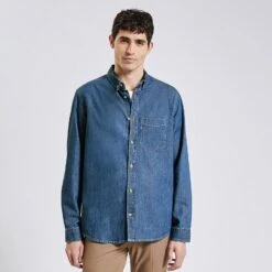 Chemise Regular Uni En Jean