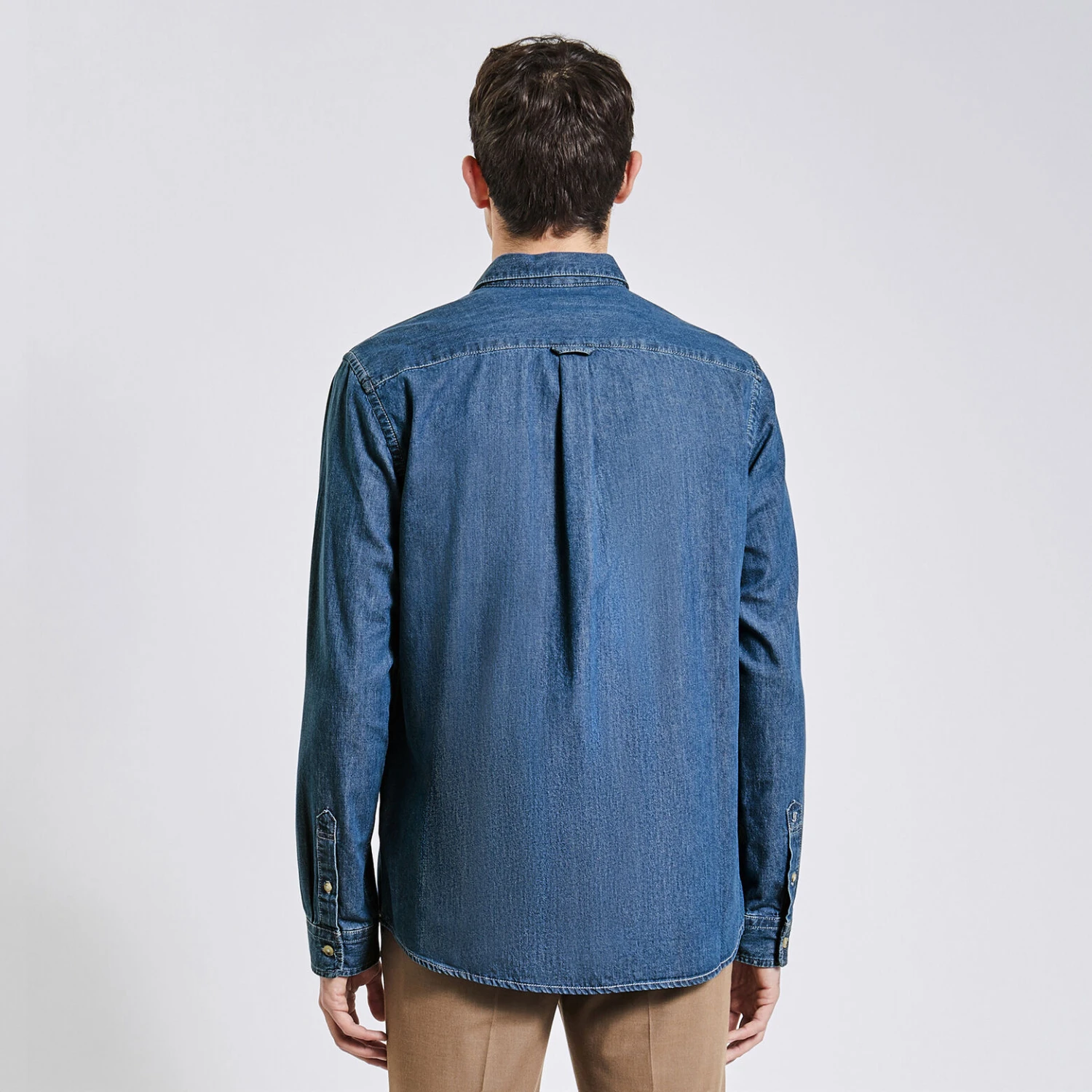 Chemise Regular Uni En Jean 6 Chemise Regular Uni En Jean – Image 6