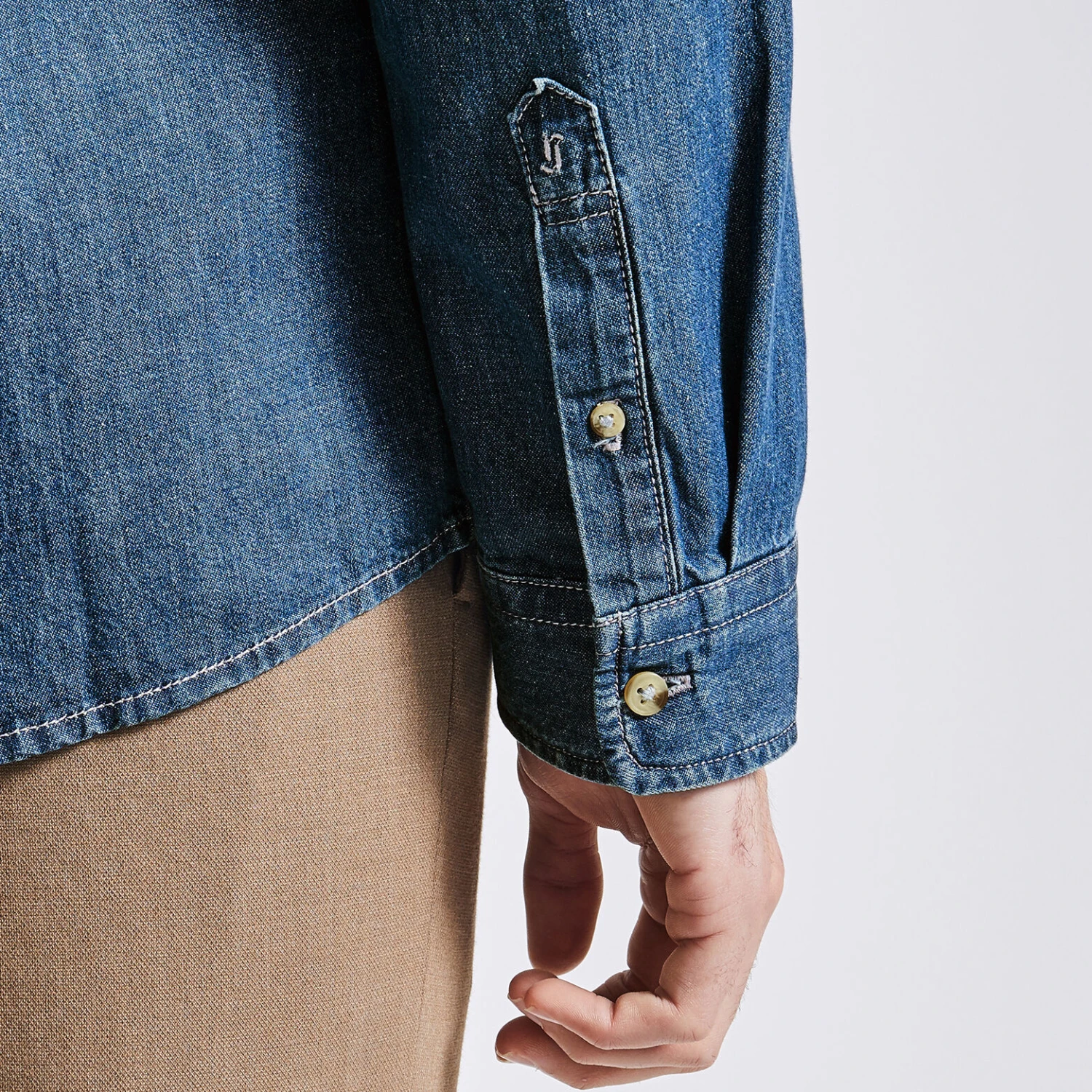 Chemise Regular Uni En Jean 3 Chemise Regular Uni En Jean – Image 3