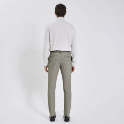Pantalon Chino Slim à Carreaux Pied De Puce -Men's Clothing Soldes Boutique 1003127 19900 V3