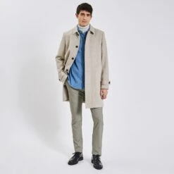 Pantalon Chino Slim à Carreaux Pied De Puce -Men's Clothing Soldes Boutique 1003127 19900 V6