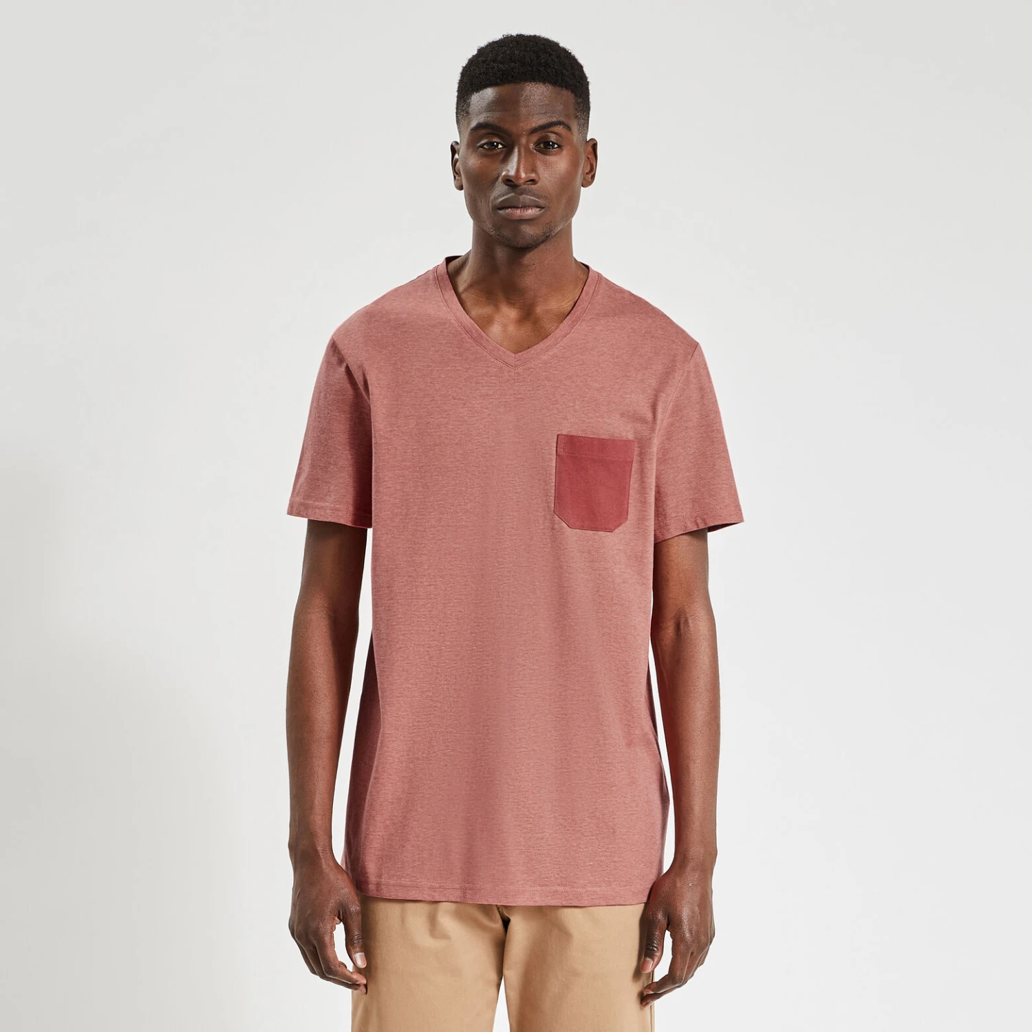 Tee Shirt Col V Matière Fantaisie 5 Tee Shirt Col V Matière Fantaisie – Image 5