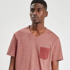 Tee Shirt Col V Matière Fantaisie 11 Tee Shirt Col V Matière Fantaisie -Men's Clothing Soldes Boutique 1003161 13479 V4