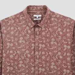 Chemise Regular Imprimé Fleur Coton -Men's Clothing Soldes Boutique 1003176 13714 V8