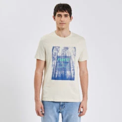 Tee Shirt Imprimé Placé -Men's Clothing Soldes Boutique 1003179 10516 V2