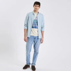 Tee Shirt Imprimé Placé -Men's Clothing Soldes Boutique 1003179 10516 V6