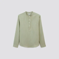 Chemise Regular Unie Coton Recyclé Nid D'abeille -Men's Clothing Soldes Boutique 1003265 16042 V11