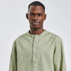 Chemise Regular Unie Coton Recyclé Nid D'abeille -Men's Clothing Soldes Boutique 1003265 16042 V4