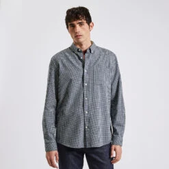 Chemise Regular Carreaux Neps Coton