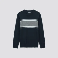 Pull Col Rond Colorblock -Men's Clothing Soldes Boutique 1003354 11873 V11