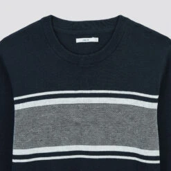 Pull Col Rond Colorblock -Men's Clothing Soldes Boutique 1003354 11873 V8