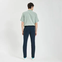 Pantalon Taille élastiquée En Coton Lin -Men's Clothing Soldes Boutique 1003406 11822 V3