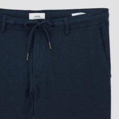 Pantalon Taille élastiquée En Coton Lin -Men's Clothing Soldes Boutique 1003406 11822 V8