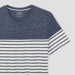 Tee Shirt Colorblock Marinière -Men's Clothing Soldes Boutique 1003511 11845 V8