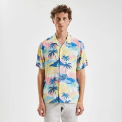 Chemisette Hawaienne Regular Viscose Ecovero 11 Chemisette Hawaienne Regular Viscose Ecovero -Men's Clothing Soldes Boutique 1003523 19900 V2