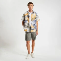 Chemisette Regular Imprimée Lin Coton 11 Chemisette Regular Imprimée Lin Coton -Men's Clothing Soldes Boutique 1003536 19100 V5