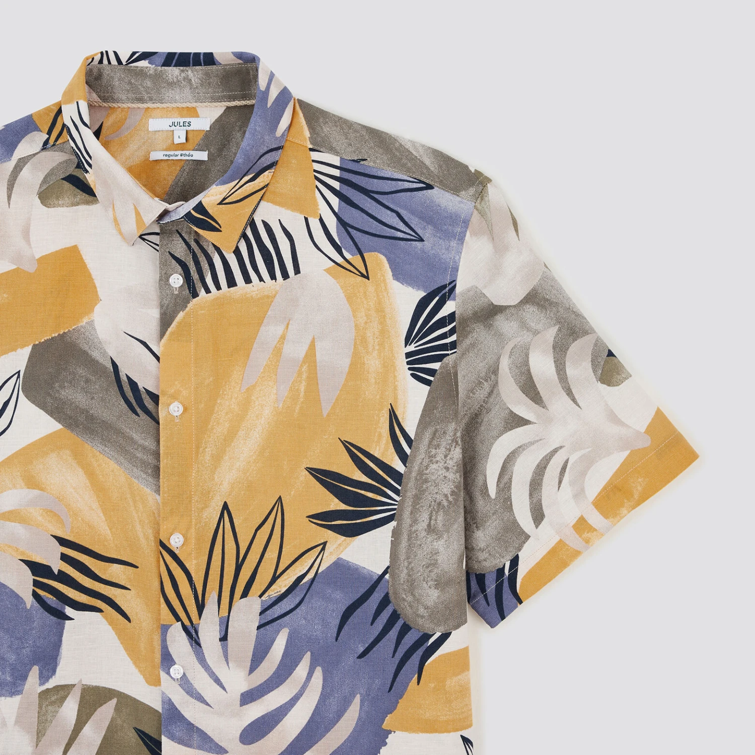 Chemisette Regular Imprimée Lin Coton 8 Chemisette Regular Imprimée Lin Coton – Image 8