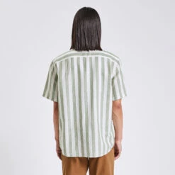 Chemisette Regular Rayures Coton Lin -Men's Clothing Soldes Boutique 1003541 16000 V3