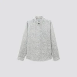 Chemise Regular Imprimé Fleur Coton Lin 16 Chemise Regular Imprimé Fleur Coton Lin -Men's Clothing Soldes Boutique 1003544 10009 V11