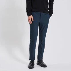 Pantalon Chino à Carreaux Bi-stretch