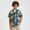 Chemisette Hawaïenne Regular à Fleurs Coton Biolog -Men's Clothing Soldes Boutique 1003578 11049 V1