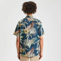 Chemisette Hawaïenne Regular à Fleurs Coton Biolog -Men's Clothing Soldes Boutique 1003578 11049 V3