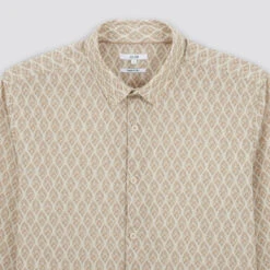 Chemise Regular Micro Geo Coton -Men's Clothing Soldes Boutique 1003587 10400 V8