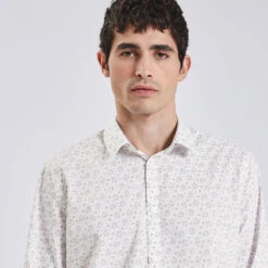 Chemise Slim Imprimé Paisley Coton -Men's Clothing Soldes Boutique 1003592 10131 V4