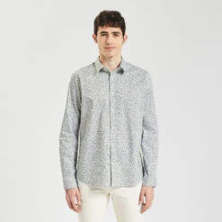 Chemise Regular Imprimé Coton -Men's Clothing Soldes Boutique 1003596 10027 V2