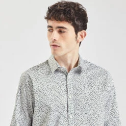 Chemise Regular Imprimé Coton -Men's Clothing Soldes Boutique 1003596 10027 V4