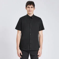 Chemisette Slim Unie Coton Biologique 13 Chemisette Slim Unie Coton Biologique -Men's Clothing Soldes Boutique 1003606 18000 V2