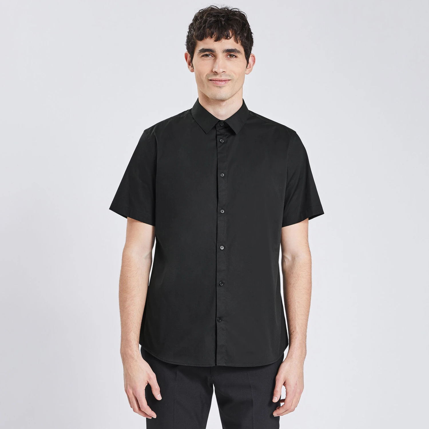 Chemisette Slim Unie Coton Biologique 5 Chemisette Slim Unie Coton Biologique – Image 5