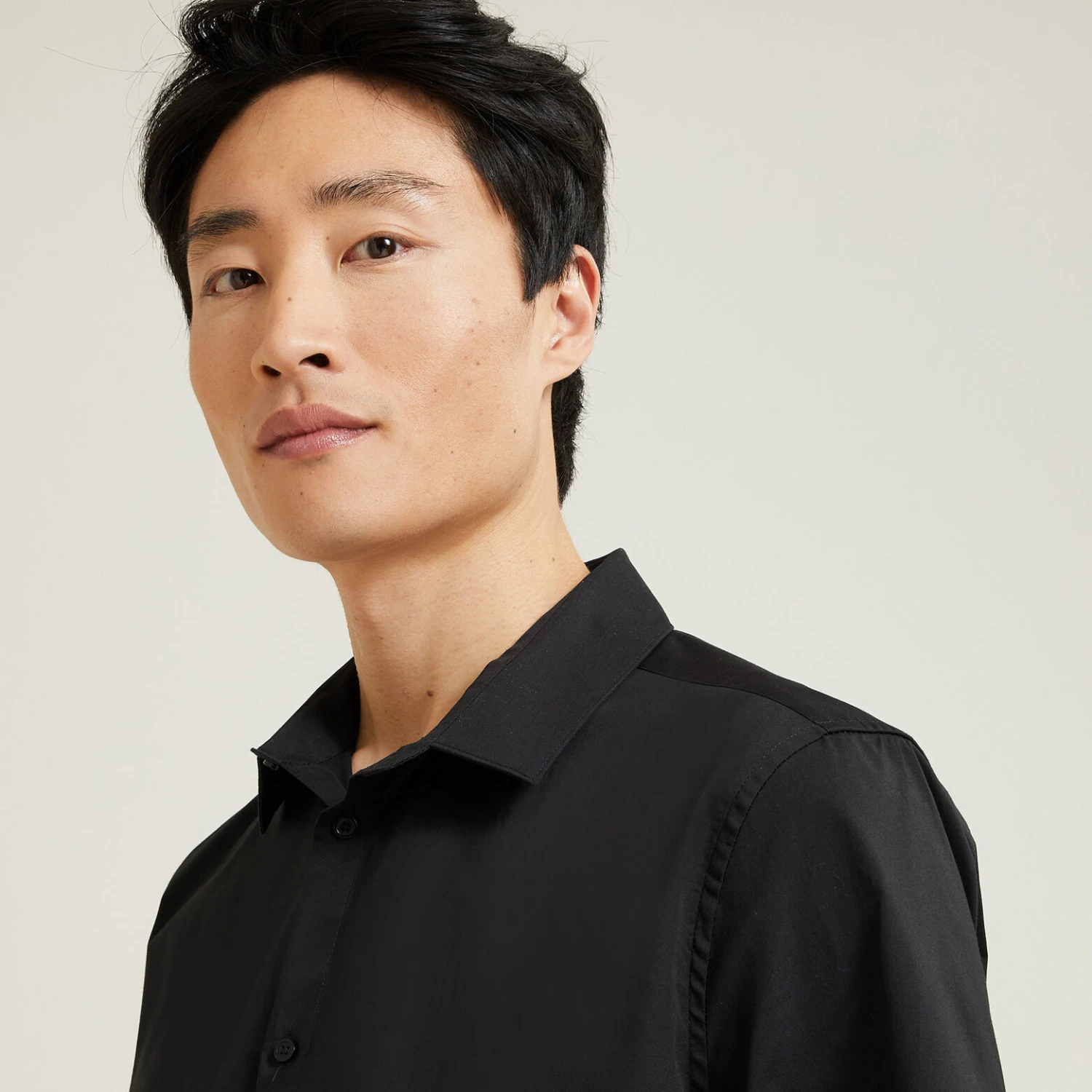 Chemisette Slim Unie Coton Biologique 3 Chemisette Slim Unie Coton Biologique – Image 3