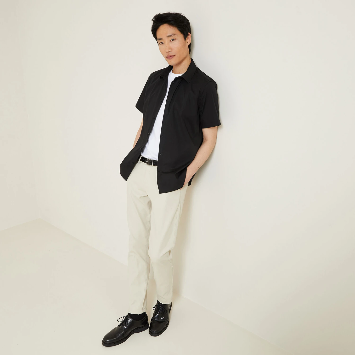 Chemisette Slim Unie Coton Biologique 2 Chemisette Slim Unie Coton Biologique – Image 2