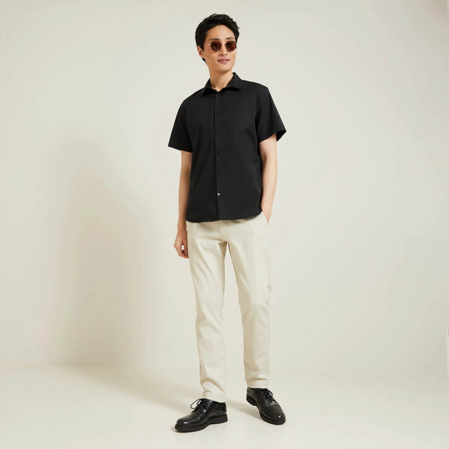 Chemisette Slim Unie Coton Biologique 4 Chemisette Slim Unie Coton Biologique – Image 4