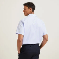 Chemisette Regular Sans Repassage Unie Coton -Men's Clothing Soldes Boutique 1003609 11000 V3