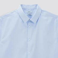 Chemisette Regular Sans Repassage Unie Coton -Men's Clothing Soldes Boutique 1003609 11000 V8