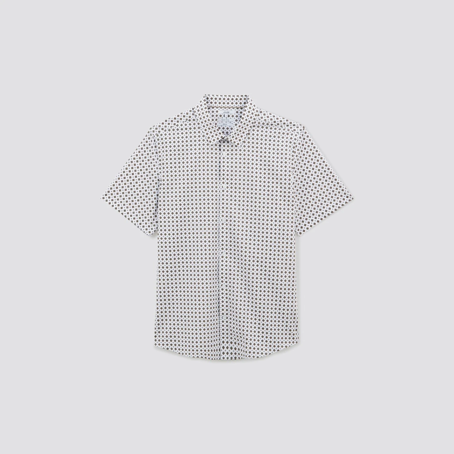 Chemisette Slim Imprimé Géométrique Coton Biologiq 6 Chemisette Slim Imprimé Géométrique Coton Biologiq – Image 6