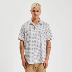 Chemisette Slim Imprimé Géométrique Coton Biologiq 11 Chemisette Slim Imprimé Géométrique Coton Biologiq -Men's Clothing Soldes Boutique 1003610 10000 V2