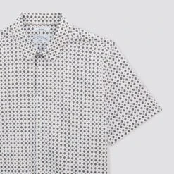 Chemisette Slim Imprimé Géométrique Coton Biologiq 14 Chemisette Slim Imprimé Géométrique Coton Biologiq -Men's Clothing Soldes Boutique 1003610 10000 V8